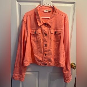 Cato Coral Button Up Jacket